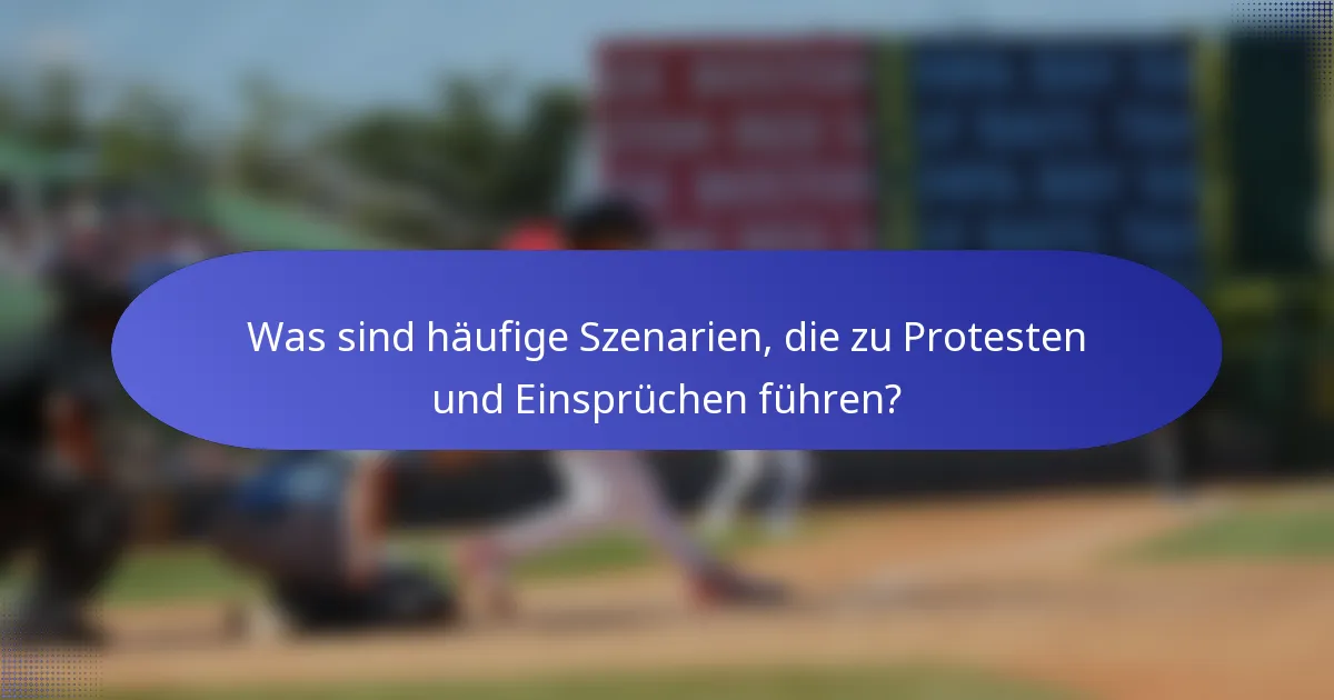 Was sind häufige Szenarien, die zu Protesten und Einsprüchen führen?